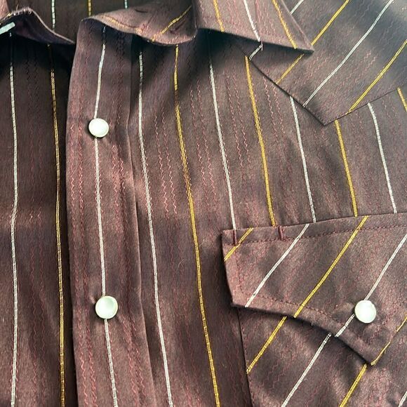 Ely Cattleman Western Snap Shirt Metallic - 16-33 - Picture 6 of 11